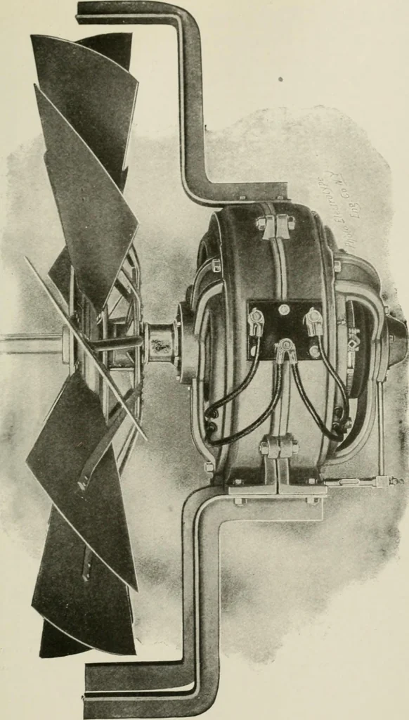 An illustration from Cyclopedia of applied electricity : a practical guide for electricians, mechanics, engineers, students, telegraph and telephone operators, and all others interested in electricity, 1905, leaf 193