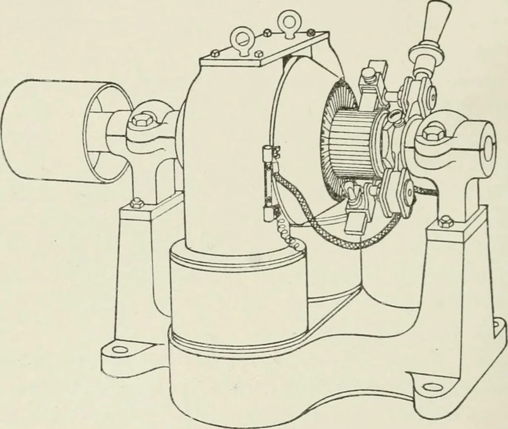 An illustration from Cyclopedia of applied electricity : a practical guide for electricians, mechanics, engineers, students, telegraph and telephone operators, and all others interested in electricity, 1905, leaf 316