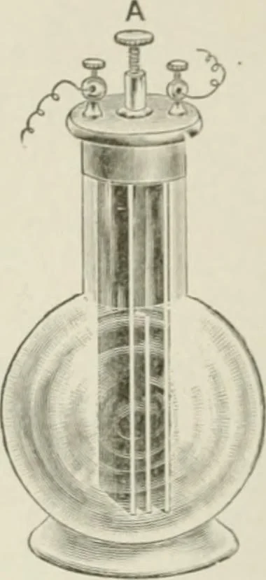 An illustration from Cyclopedia of applied electricity : a practical guide for electricians, mechanics, engineers, students, telegraph and telephone operators, and all others interested in electricity, 1905, leaf 38