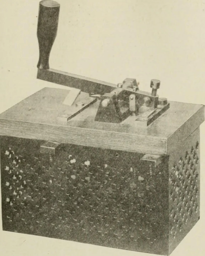 An illustration from Cyclopedia of applied electricity : a practical guide for electricians, mechanics, engineers, students, telegraph and telephone operators, and all others interested in electricity, 1905, leaf 381