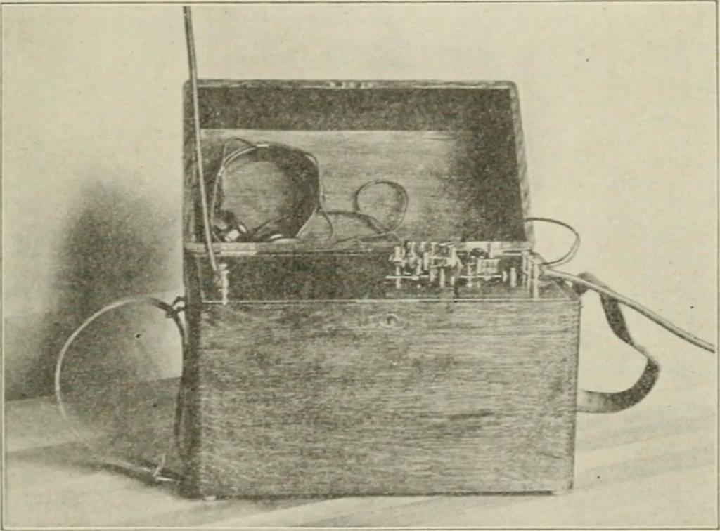 An illustration from Cyclopedia of applied electricity : a practical guide for electricians, mechanics, engineers, students, telegraph and telephone operators, and all others interested in electricity, 1905, leaf 399