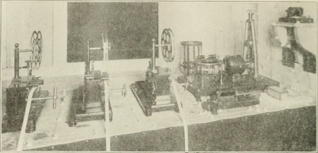 An illustration from Cyclopedia of applied electricity : a practical guide for electricians, mechanics, engineers, students, telegraph and telephone operators, and all others interested in electricity, 1905, leaf 404