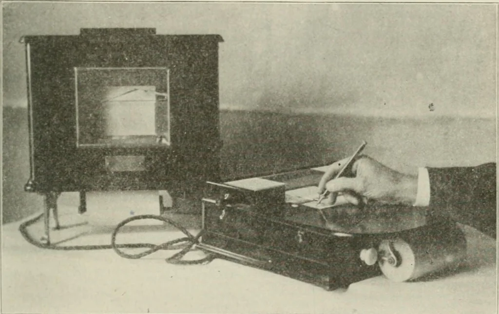 An illustration from Cyclopedia of applied electricity : a practical guide for electricians, mechanics, engineers, students, telegraph and telephone operators, and all others interested in electricity, 1905, leaf 413