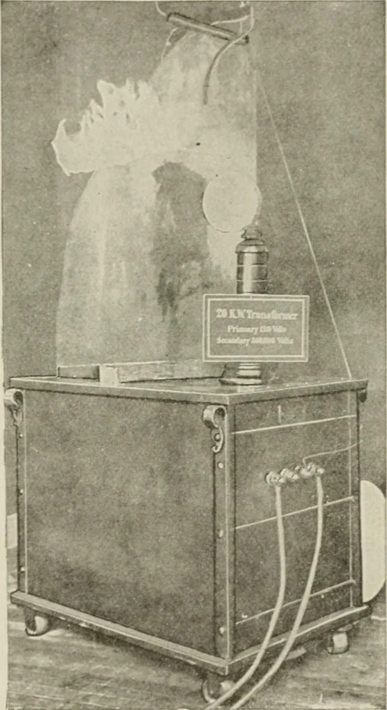 An illustration from Cyclopedia of applied electricity : a practical guide for electricians, mechanics, engineers, students, telegraph and telephone operators, and all others interested in electricity, 1905, leaf 425
