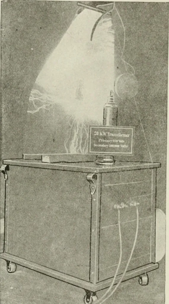 An illustration from Cyclopedia of applied electricity : a practical guide for electricians, mechanics, engineers, students, telegraph and telephone operators, and all others interested in electricity, 1905, leaf 426