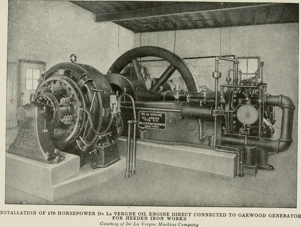 An illustration from Cyclopedia of applied electricity : a general reference work on direct-current generators and motors, storage batteries, electrochemistry, welding, electric wiring, meters, electric lighting, electric railways, power stations, switchboards, power transmission, alternating-current machinery, telegraphy, etc., 1916, leaf 107