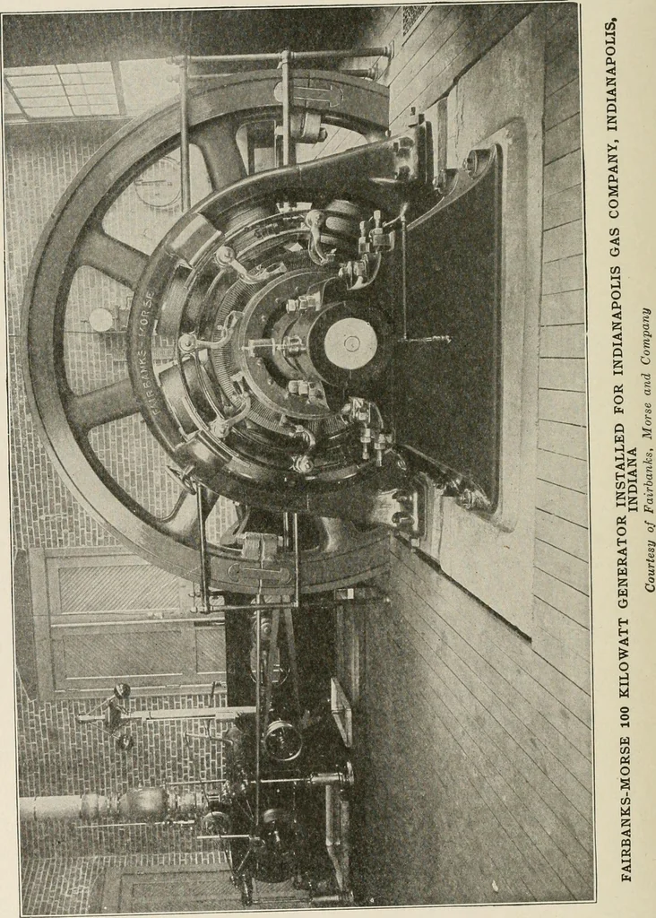 An illustration from Cyclopedia of applied electricity : a general reference work on direct-current generators and motors, storage batteries, electrochemistry, welding, electric wiring, meters, electric lighting, electric railways, power stations, switchboards, power transmission, alternating-current machinery, telegraphy, etc., 1916, leaf 192