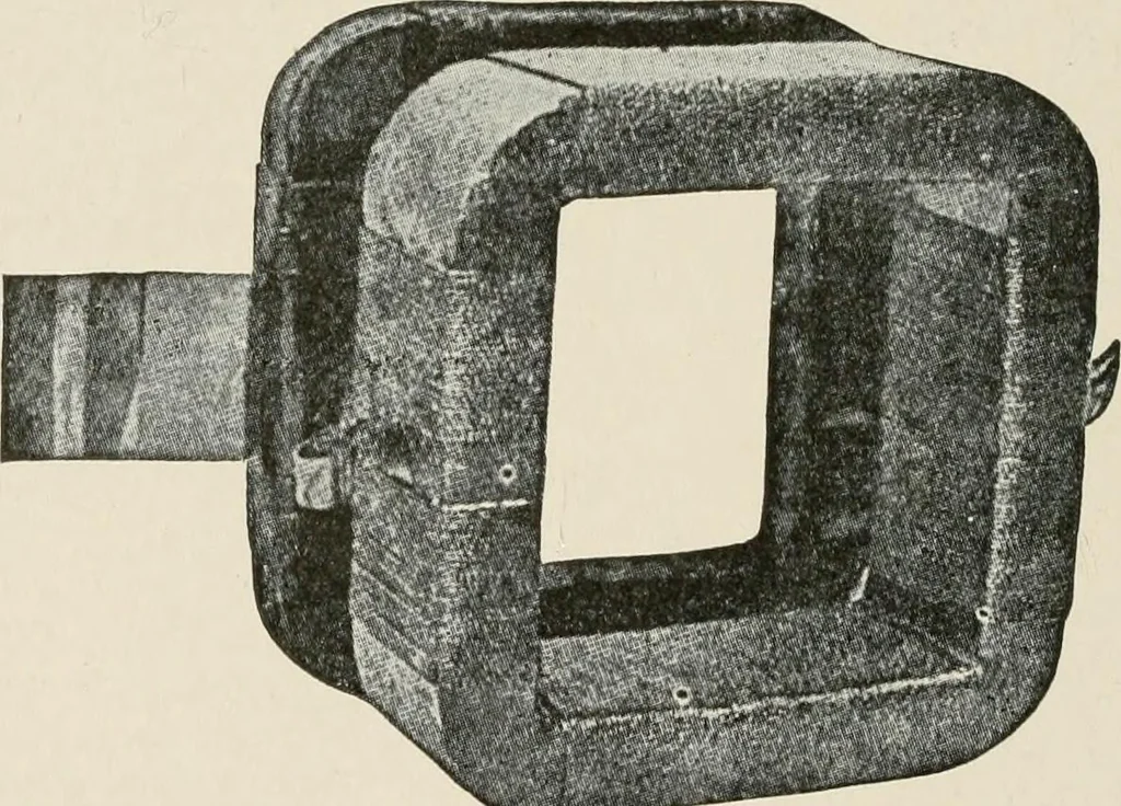 An illustration from Cyclopedia of applied electricity : a general reference work on direct-current generators and motors, storage batteries, electrochemistry, welding, electric wiring, meters, electric lighting, electric railways, power stations, switchboards, power transmission, alternating-current machinery, telegraphy, etc., 1916, leaf 204