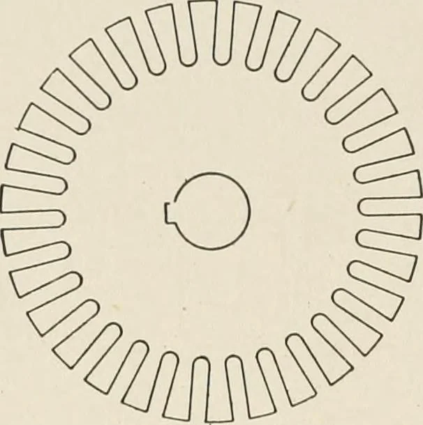 An illustration from Cyclopedia of applied electricity : a general reference work on direct-current generators and motors, storage batteries, electrochemistry, welding, electric wiring, meters, electric lighting, electric railways, power stations, switchboards, power transmission, alternating-current machinery, telegraphy, etc., 1916, leaf 208