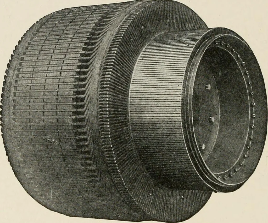 An illustration from Cyclopedia of applied electricity : a general reference work on direct-current generators and motors, storage batteries, electrochemistry, welding, electric wiring, meters, electric lighting, electric railways, power stations, switchboards, power transmission, alternating-current machinery, telegraphy, etc., 1916, leaf 216