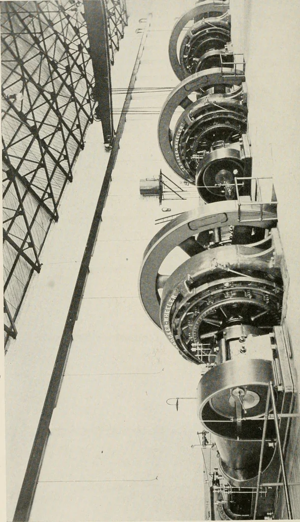An illustration from Cyclopedia of applied electricity : a general reference work on direct-current generators and motors, storage batteries, electrochemistry, welding, electric wiring, meters, electric lighting, electric railways, power stations, switchboards, power transmission, alternating-current machinery, telegraphy, etc., 1916, leaf 232