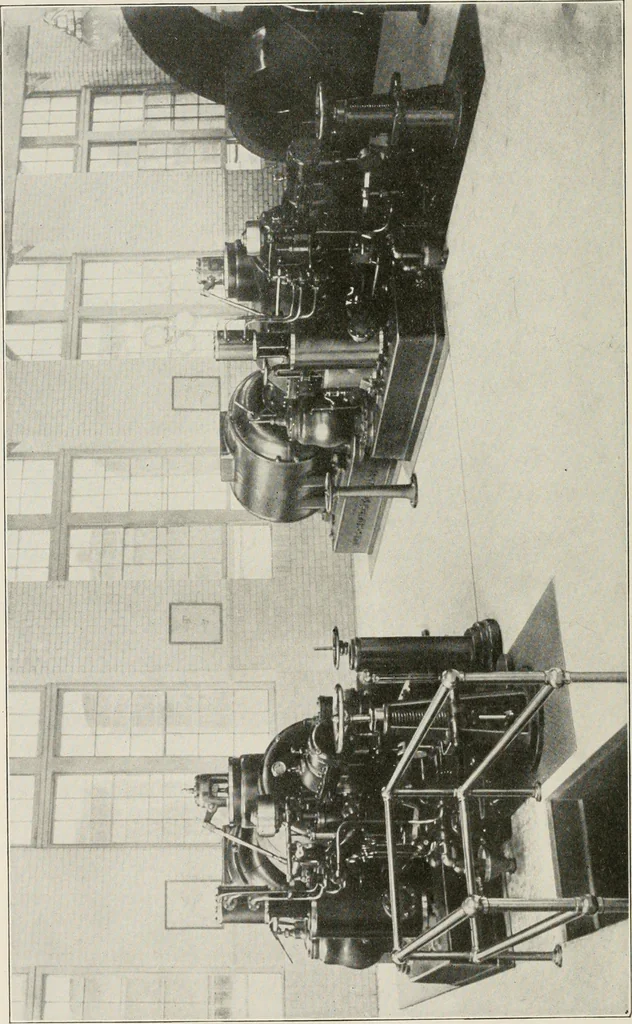 An illustration from Cyclopedia of applied electricity : a general reference work on direct-current generators and motors, storage batteries, electrochemistry, welding, electric wiring, meters, electric lighting, electric railways, power stations, switchboards, power transmission, alternating-current machinery, telegraphy, etc., 1916, leaf 268