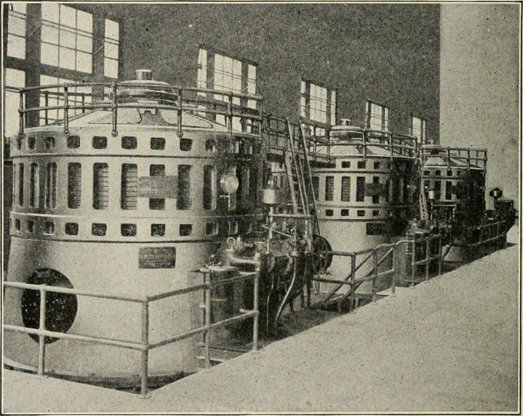An illustration from Cyclopedia of applied electricity : a general reference work on direct-current generators and motors, storage batteries, electrochemistry, welding, electric wiring, meters, electric lighting, electric railways, power stations, switchboards, power transmission, alternating-current machinery, telegraphy, etc., 1916, leaf 286