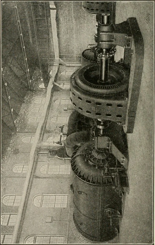 An illustration from Cyclopedia of applied electricity : a general reference work on direct-current generators and motors, storage batteries, electrochemistry, welding, electric wiring, meters, electric lighting, electric railways, power stations, switchboards, power transmission, alternating-current machinery, telegraphy, etc., 1916, leaf 288