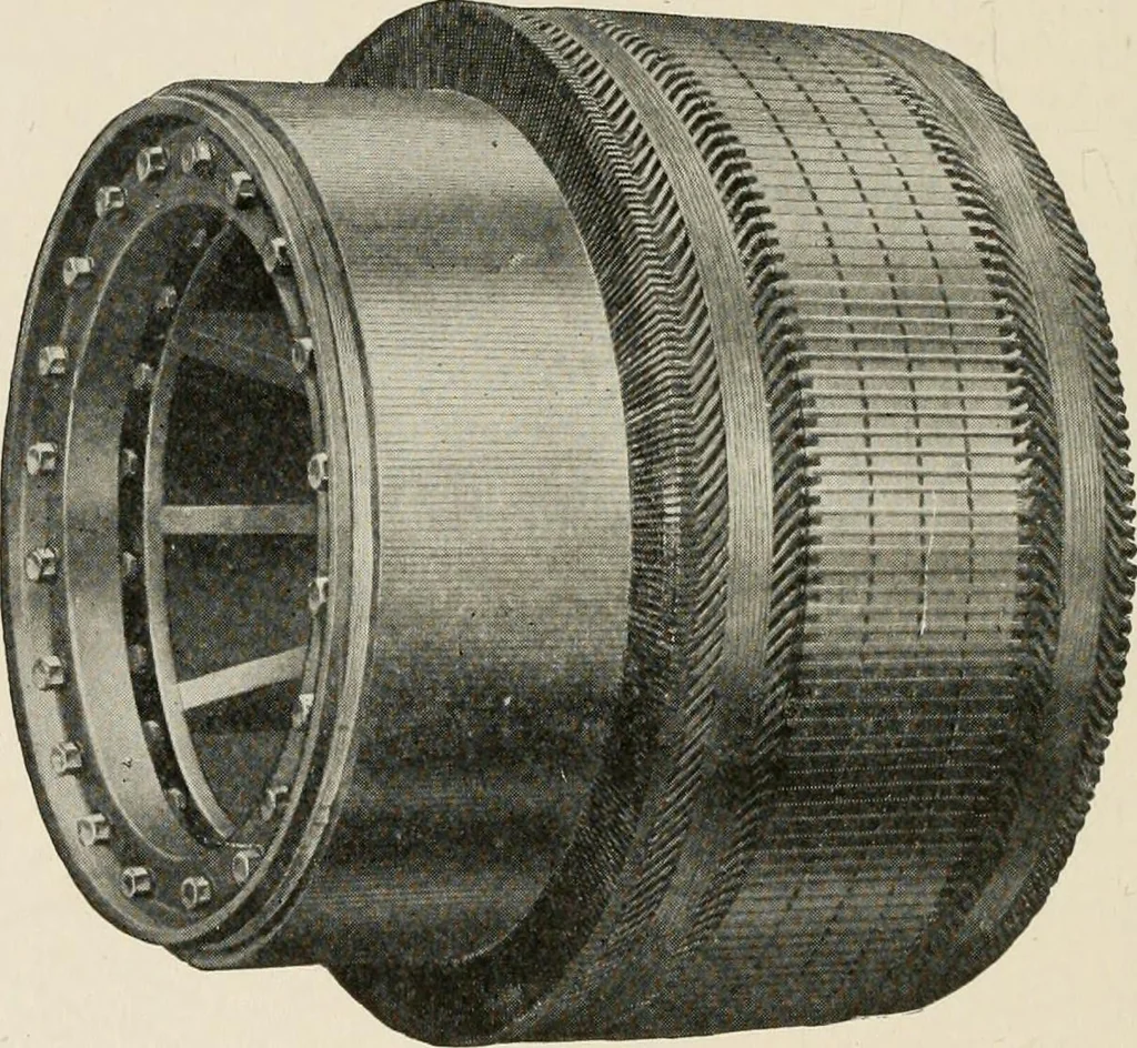 An illustration from Cyclopedia of applied electricity : a general reference work on direct-current generators and motors, storage batteries, electrochemistry, welding, electric wiring, meters, electric lighting, electric railways, power stations, switchboards, power transmission, alternating-current machinery, telegraphy, etc., 1916, leaf 300