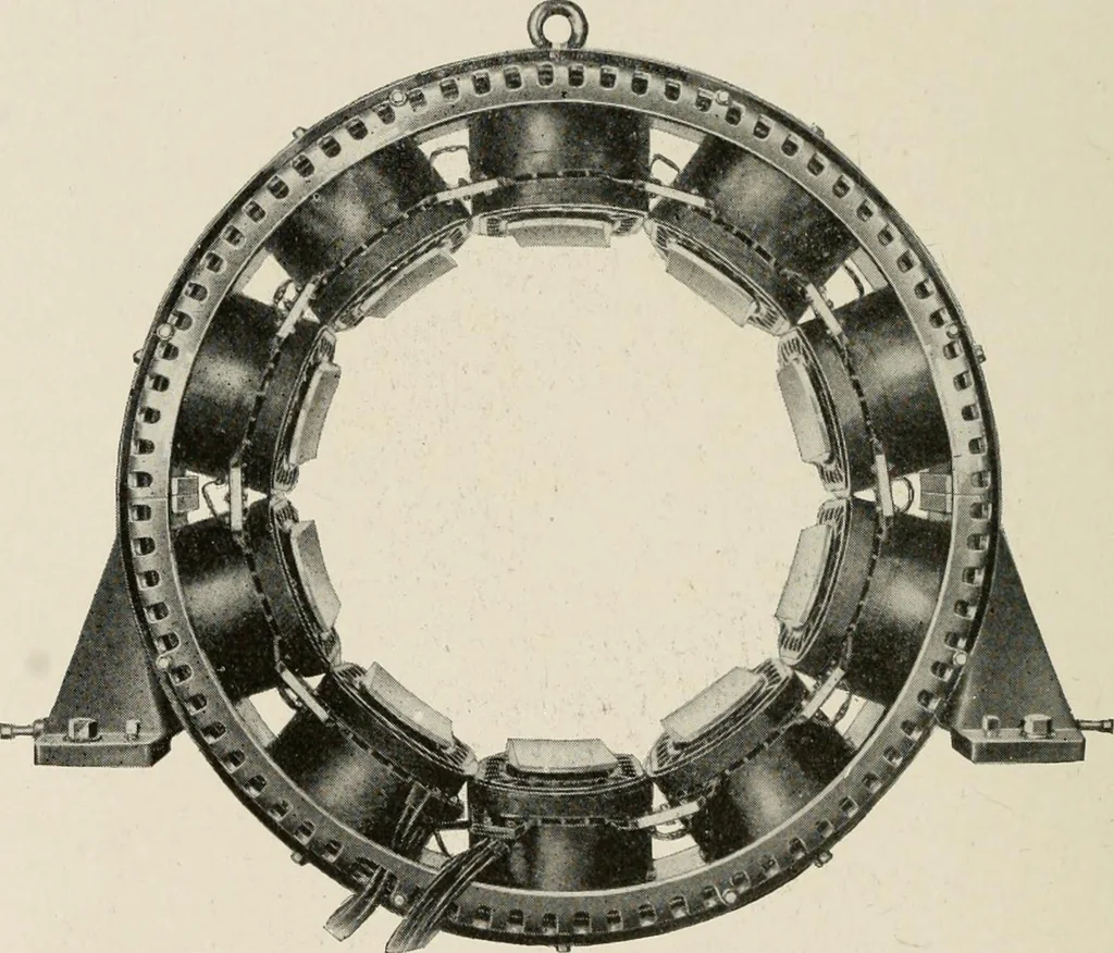 An illustration from Cyclopedia of applied electricity : a general reference work on direct-current generators and motors, storage batteries, electrochemistry, welding, electric wiring, meters, electric lighting, electric railways, power stations, switchboards, power transmission, alternating-current machinery, telegraphy, etc., 1916, leaf 304