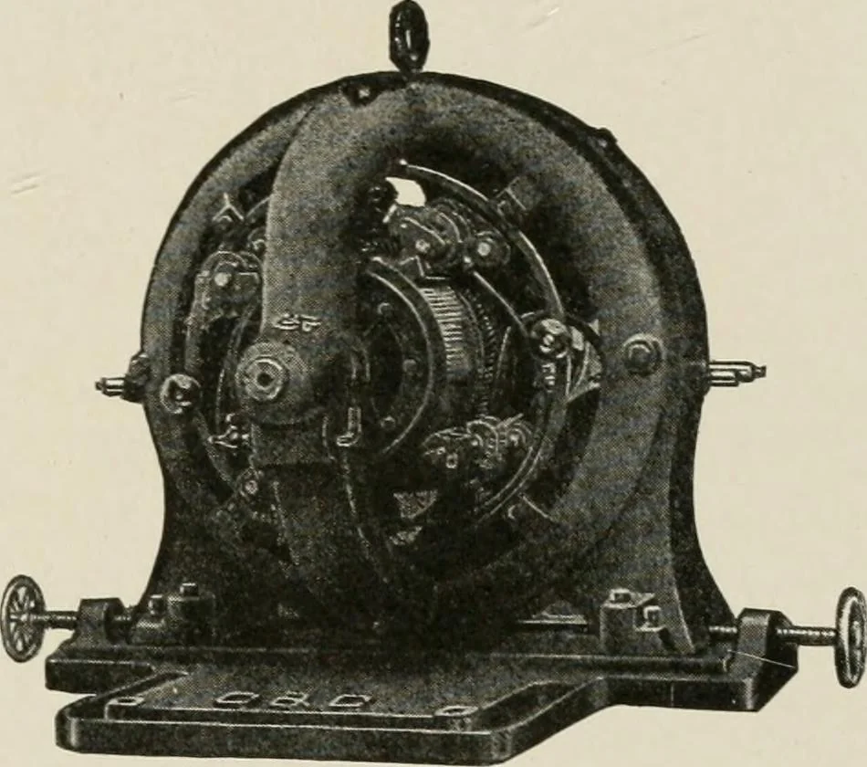 An illustration from Cyclopedia of applied electricity : a general reference work on direct-current generators and motors, storage batteries, electrochemistry, welding, electric wiring, meters, electric lighting, electric railways, power stations, switchboards, power transmission, alternating-current machinery, telegraphy, etc., 1916, leaf 307
