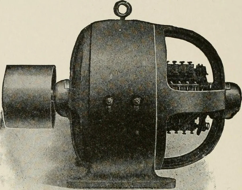 An illustration from Cyclopedia of applied electricity : a general reference work on direct-current generators and motors, storage batteries, electrochemistry, welding, electric wiring, meters, electric lighting, electric railways, power stations, switchboards, power transmission, alternating-current machinery, telegraphy, etc., 1916, leaf 312