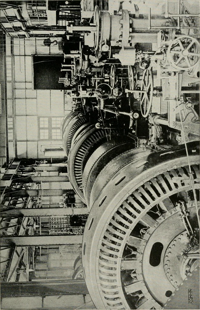 An illustration from Cyclopedia of applied electricity : a general reference work on direct-current generators and motors, storage batteries, electrochemistry, welding, electric wiring, meters, electric lighting, electric railways, power stations, switchboards, power transmission, alternating-current machinery, telegraphy, etc., 1916, leaf 335