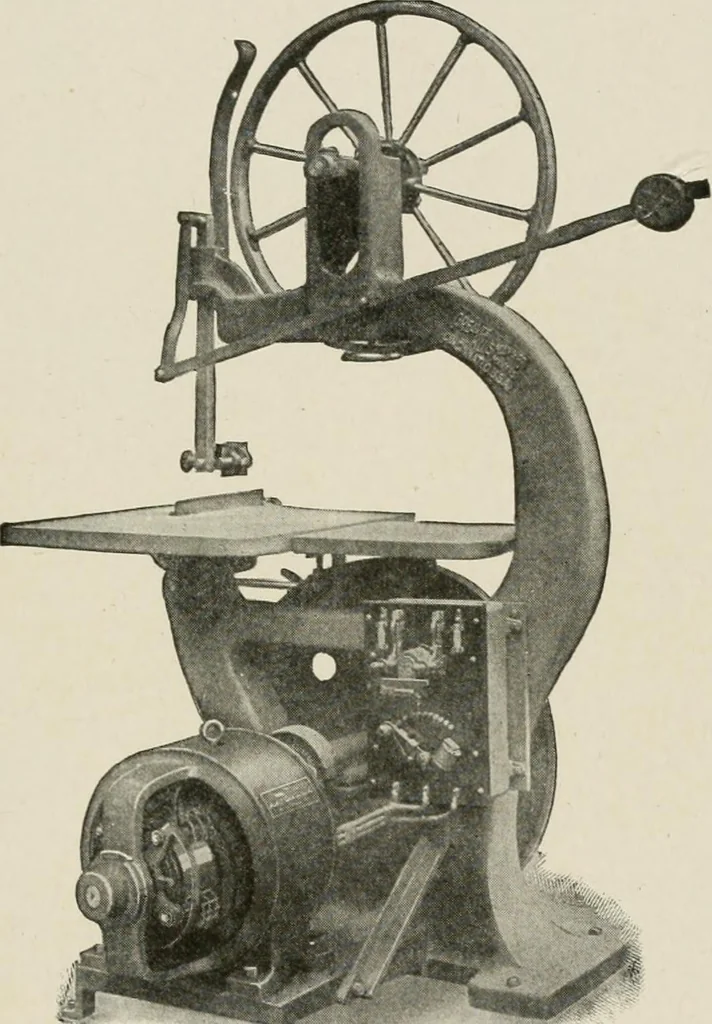 An illustration from Cyclopedia of applied electricity : a general reference work on direct-current generators and motors, storage batteries, electrochemistry, welding, electric wiring, meters, electric lighting, electric railways, power stations, switchboards, power transmission, alternating-current machinery, telegraphy, etc., 1916, leaf 345