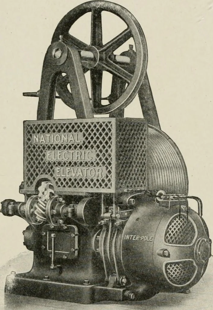 An illustration from Cyclopedia of applied electricity : a general reference work on direct-current generators and motors, storage batteries, electrochemistry, welding, electric wiring, meters, electric lighting, electric railways, power stations, switchboards, power transmission, alternating-current machinery, telegraphy, etc., 1916, leaf 357
