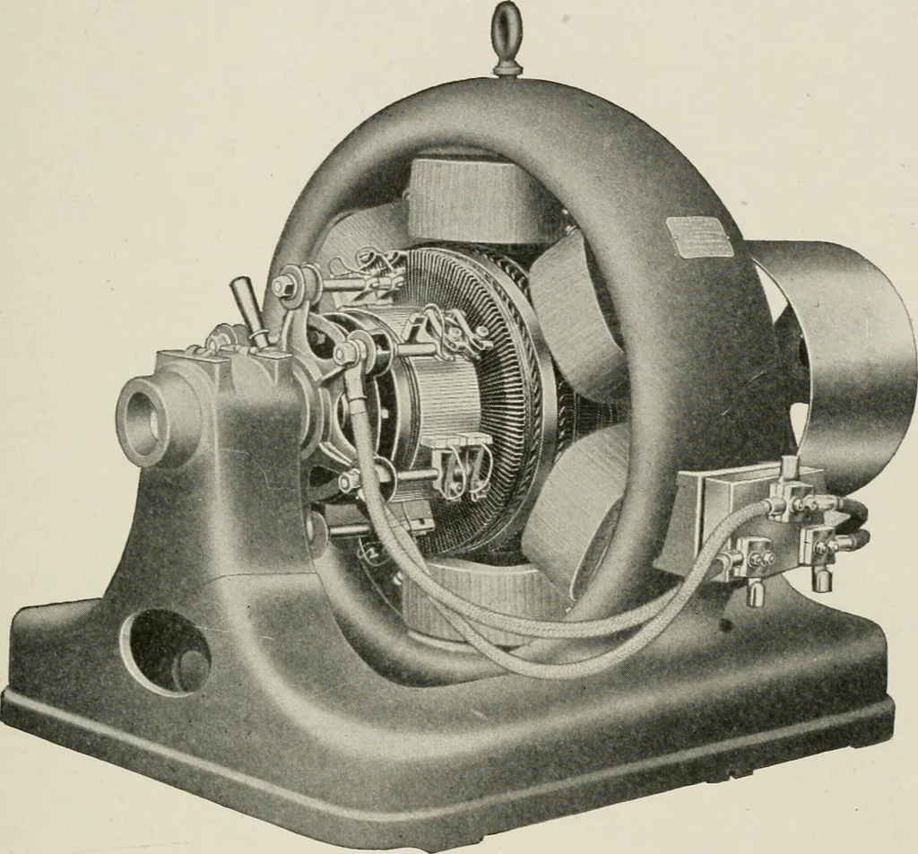 An illustration from Cyclopedia of applied electricity : a general reference work on direct-current generators and motors, storage batteries, electrochemistry, welding, electric wiring, meters, electric lighting, electric railways, power stations, switchboards, power transmission, alternating-current machinery, telegraphy, etc., 1916, leaf 359