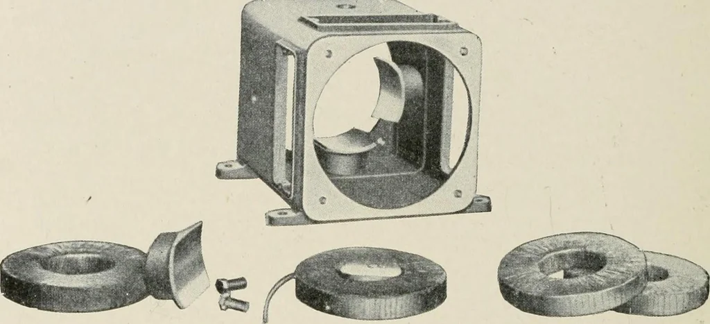 An illustration from Cyclopedia of applied electricity : a general reference work on direct-current generators and motors, storage batteries, electrochemistry, welding, electric wiring, meters, electric lighting, electric railways, power stations, switchboards, power transmission, alternating-current machinery, telegraphy, etc., 1916, leaf 360