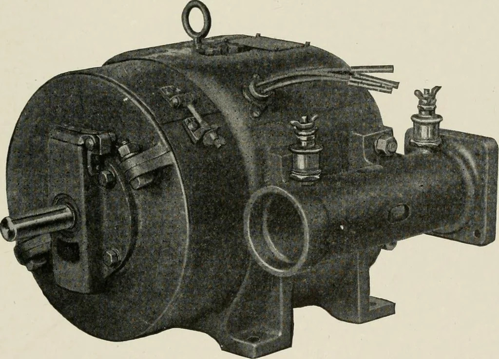 An illustration from Cyclopedia of applied electricity : a general reference work on direct-current generators and motors, storage batteries, electrochemistry, welding, electric wiring, meters, electric lighting, electric railways, power stations, switchboards, power transmission, alternating-current machinery, telegraphy, etc., 1916, leaf 371