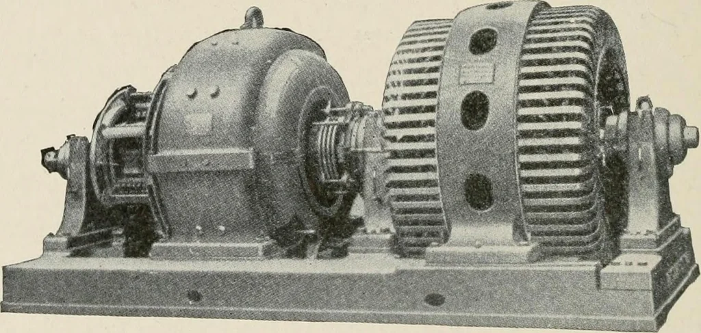 An illustration from Cyclopedia of applied electricity : a general reference work on direct-current generators and motors, storage batteries, electrochemistry, welding, electric wiring, meters, electric lighting, electric railways, power stations, switchboards, power transmission, alternating-current machinery, telegraphy, etc., 1916, leaf 372