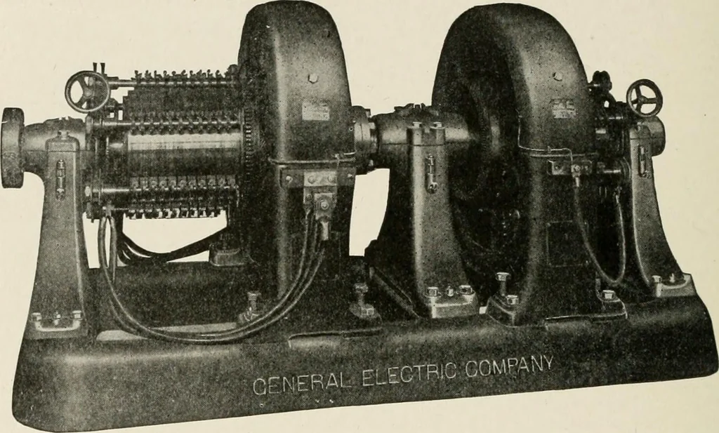 An illustration from Cyclopedia of applied electricity : a general reference work on direct-current generators and motors, storage batteries, electrochemistry, welding, electric wiring, meters, electric lighting, electric railways, power stations, switchboards, power transmission, alternating-current machinery, telegraphy, etc., 1916, leaf 378