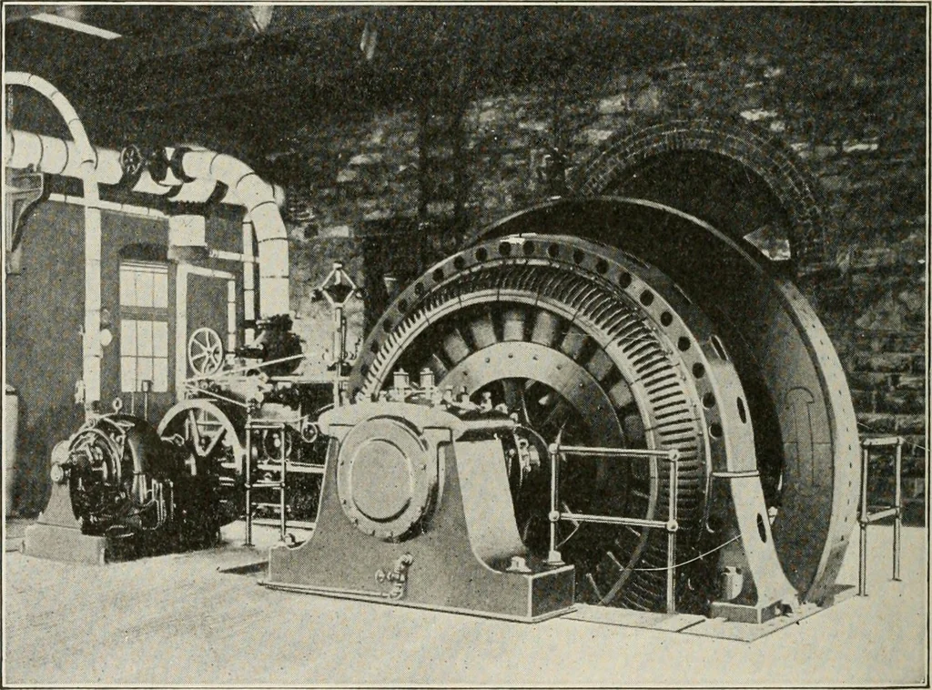 An illustration from Cyclopedia of applied electricity : a general reference work on direct-current generators and motors, storage batteries, electrochemistry, welding, electric wiring, meters, electric lighting, electric railways, power stations, switchboards, power transmission, alternating-current machinery, telegraphy, etc., 1916, leaf 382