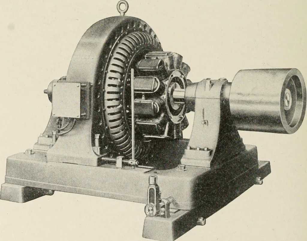 An illustration from Cyclopedia of applied electricity : a general reference work on direct-current generators and motors, storage batteries, electrochemistry, welding, electric wiring, meters, electric lighting, electric railways, power stations, switchboards, power transmission, alternating-current machinery, telegraphy, etc., 1916, leaf 384