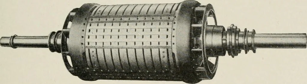 An illustration from Cyclopedia of applied electricity : a general reference work on direct-current generators and motors, storage batteries, electrochemistry, welding, electric wiring, meters, electric lighting, electric railways, power stations, switchboards, power transmission, alternating-current machinery, telegraphy, etc., 1916, leaf 387