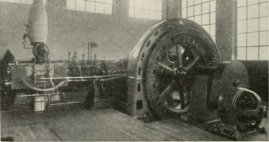 An illustration from Cyclopedia of applied electricity : a general reference work on direct-current generators and motors, storage batteries, electrochemistry, welding, electric wiring, meters, electric lighting, electric railways, power stations, switchboards, power transmission, alternating-current machinery, telegraphy, etc., 1916, leaf 388