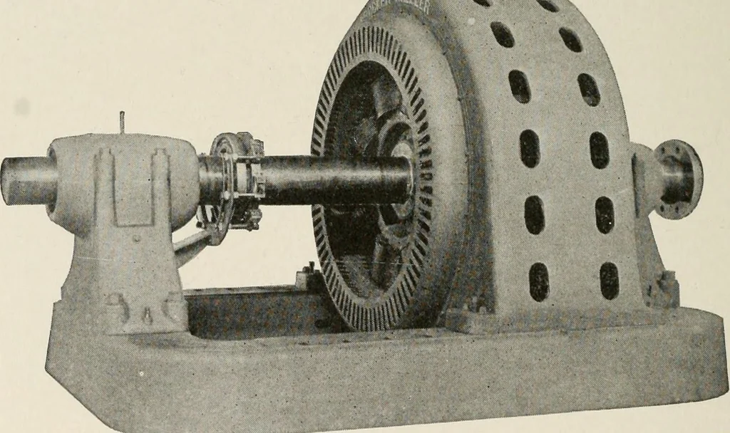 An illustration from Cyclopedia of applied electricity : a general reference work on direct-current generators and motors, storage batteries, electrochemistry, welding, electric wiring, meters, electric lighting, electric railways, power stations, switchboards, power transmission, alternating-current machinery, telegraphy, etc., 1916, leaf 390
