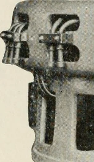 An illustration from Cyclopedia of applied electricity : a general reference work on direct-current generators and motors, storage batteries, electrochemistry, welding, electric wiring, meters, electric lighting, electric railways, power stations, switchboards, power transmission, alternating-current machinery, telegraphy, etc., 1916, leaf 394