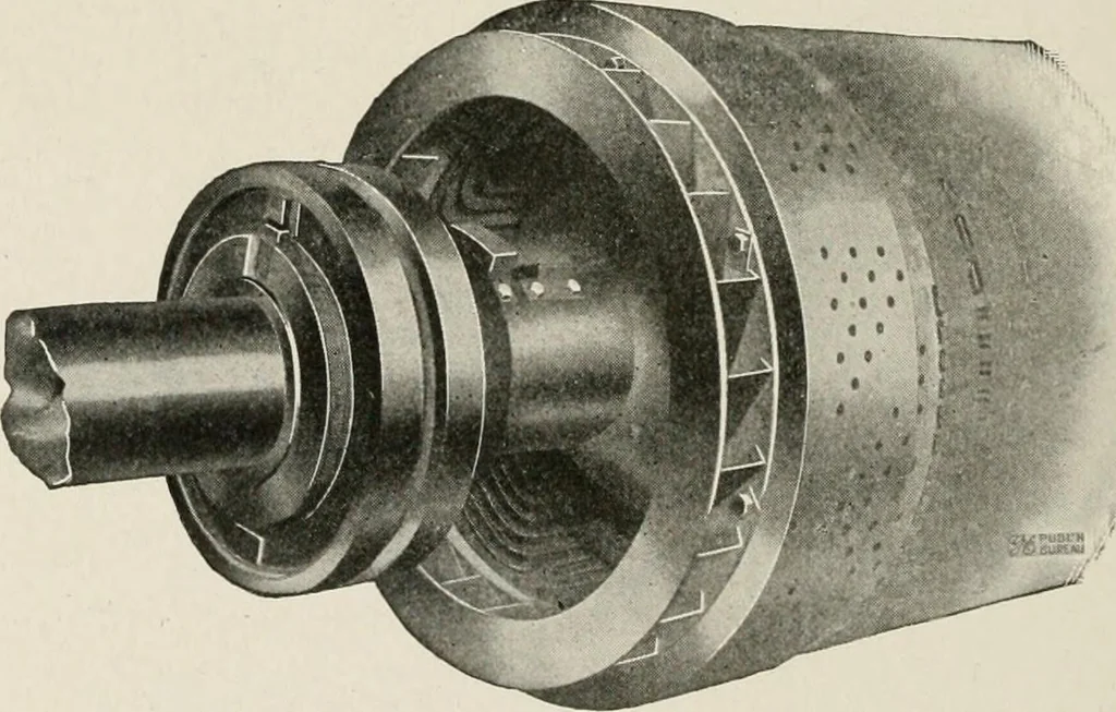 An illustration from Cyclopedia of applied electricity : a general reference work on direct-current generators and motors, storage batteries, electrochemistry, welding, electric wiring, meters, electric lighting, electric railways, power stations, switchboards, power transmission, alternating-current machinery, telegraphy, etc., 1916, leaf 404