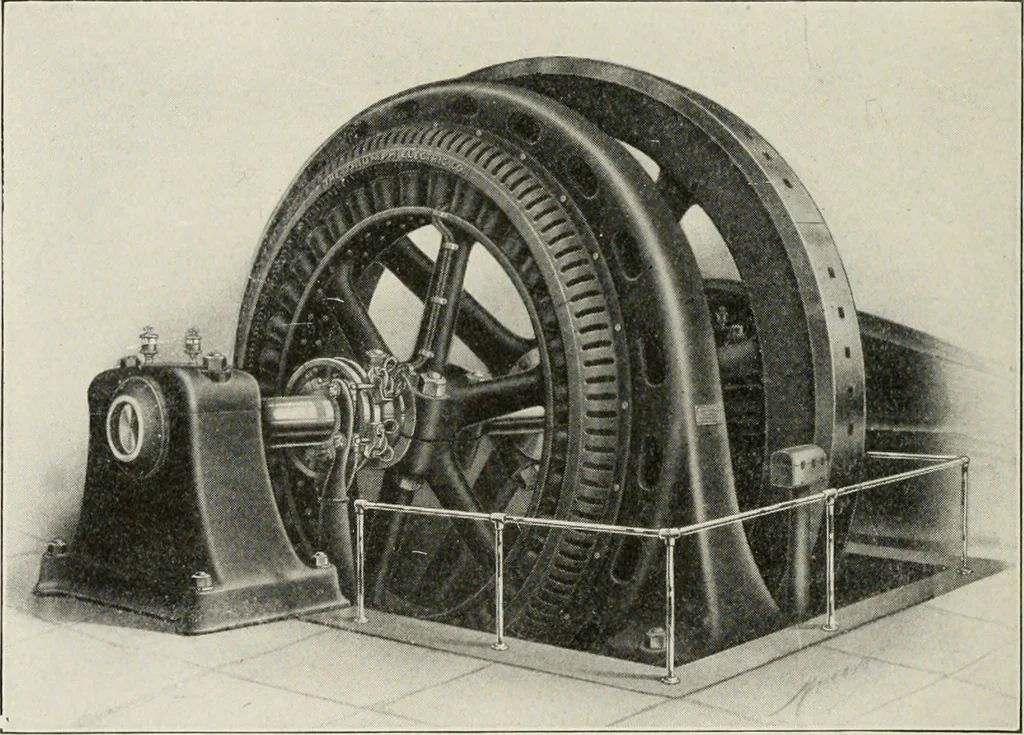 An illustration from Cyclopedia of applied electricity : a general reference work on direct-current generators and motors, storage batteries, electrochemistry, welding, electric wiring, meters, electric lighting, electric railways, power stations, switchboards, power transmission, alternating-current machinery, telegraphy, etc., 1916, leaf 408