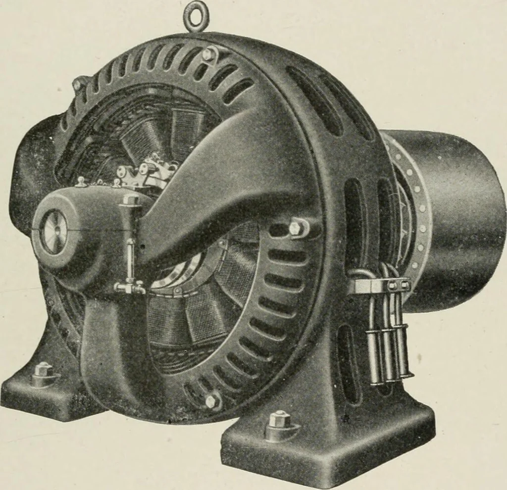 An illustration from Cyclopedia of applied electricity : a general reference work on direct-current generators and motors, storage batteries, electrochemistry, welding, electric wiring, meters, electric lighting, electric railways, power stations, switchboards, power transmission, alternating-current machinery, telegraphy, etc., 1916, leaf 409