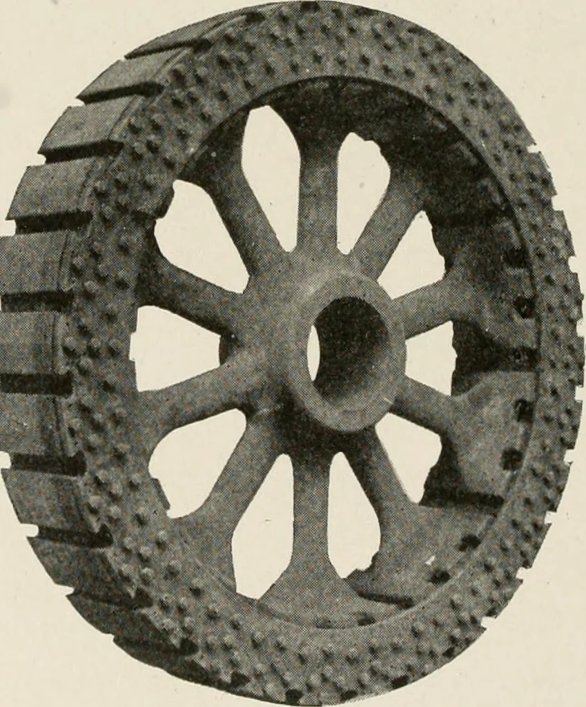 An illustration from Cyclopedia of applied electricity : a general reference work on direct-current generators and motors, storage batteries, electrochemistry, welding, electric wiring, meters, electric lighting, electric railways, power stations, switchboards, power transmission, alternating-current machinery, telegraphy, etc., 1916, leaf 414