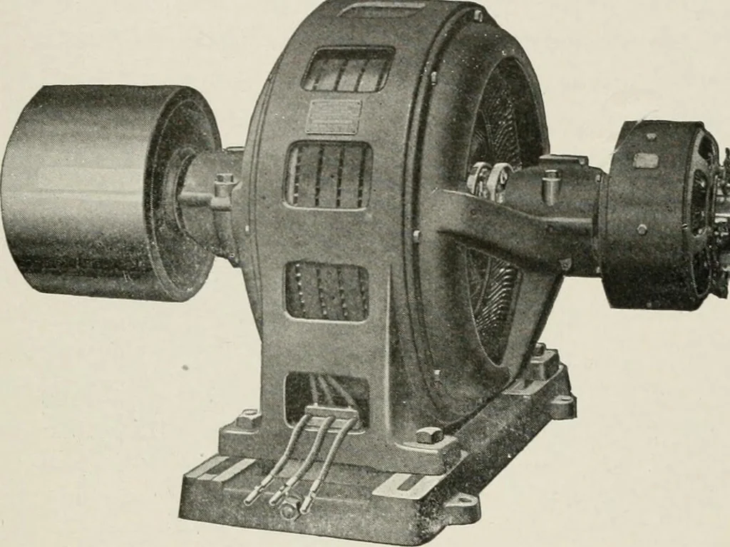 An illustration from Cyclopedia of applied electricity : a general reference work on direct-current generators and motors, storage batteries, electrochemistry, welding, electric wiring, meters, electric lighting, electric railways, power stations, switchboards, power transmission, alternating-current machinery, telegraphy, etc., 1916, leaf 441