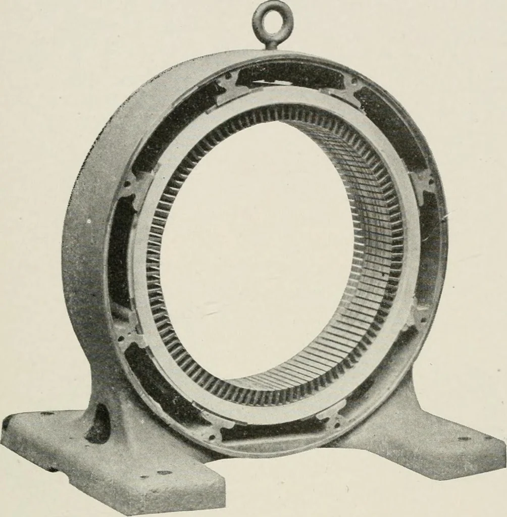 An illustration from Cyclopedia of applied electricity : a general reference work on direct-current generators and motors, storage batteries, electrochemistry, welding, electric wiring, meters, electric lighting, electric railways, power stations, switchboards, power transmission, alternating-current machinery, telegraphy, etc., 1916, leaf 449