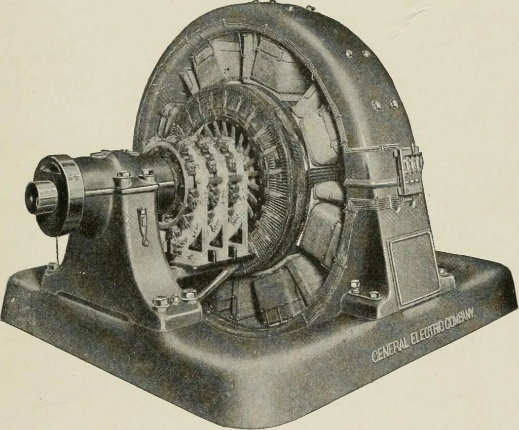 An illustration from Cyclopedia of applied electricity : a general reference work on direct-current generators and motors, storage batteries, electrochemistry, welding, electric wiring, meters, electric lighting, electric railways, power stations, switchboards, power transmission, alternating-current machinery, telegraphy, etc., 1916, leaf 455