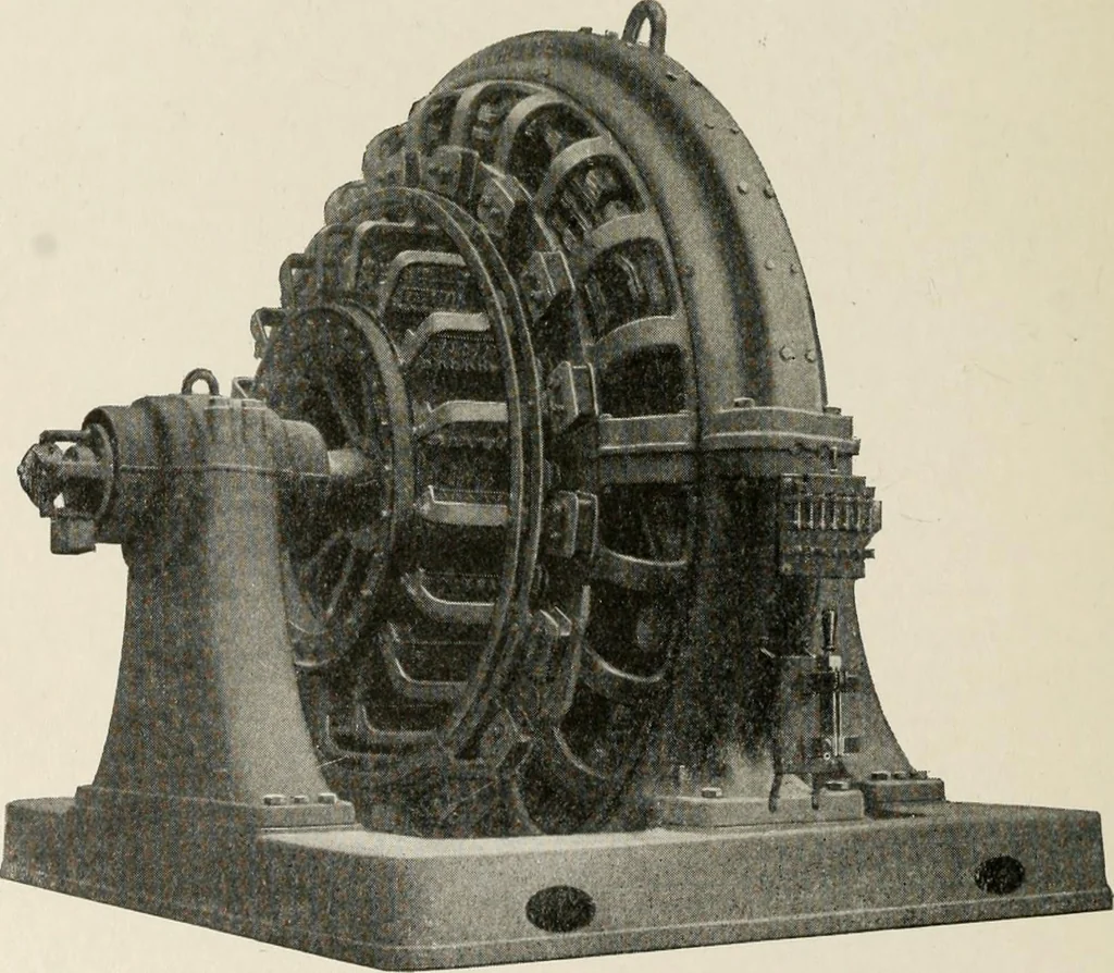 An illustration from Cyclopedia of applied electricity : a general reference work on direct-current generators and motors, storage batteries, electrochemistry, welding, electric wiring, meters, electric lighting, electric railways, power stations, switchboards, power transmission, alternating-current machinery, telegraphy, etc., 1916, leaf 456
