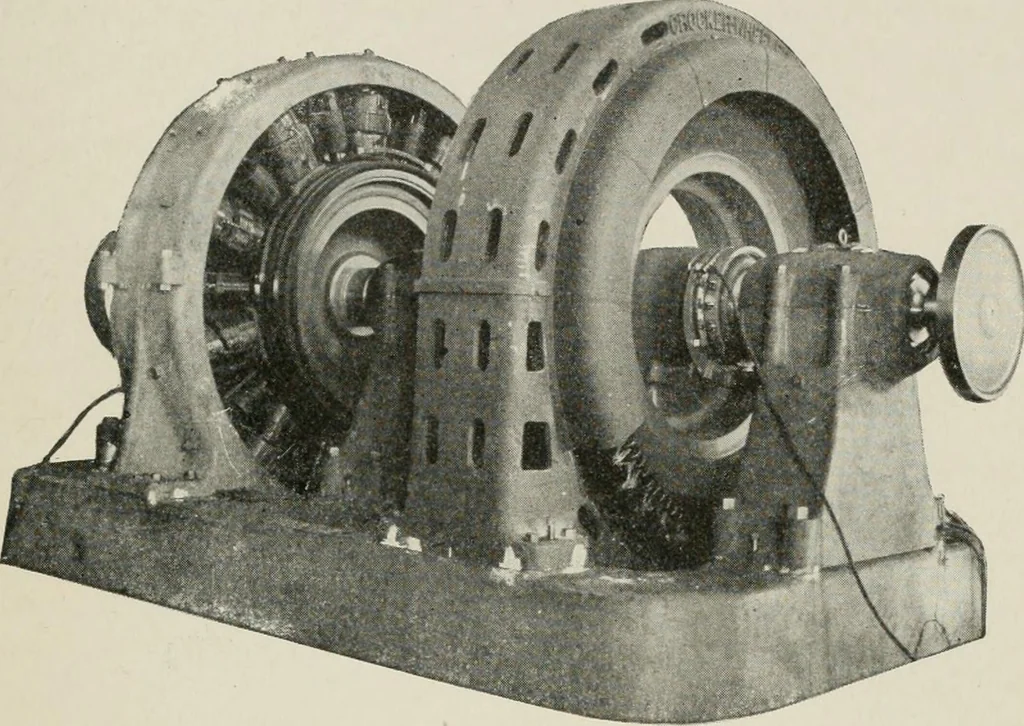 An illustration from Cyclopedia of applied electricity : a general reference work on direct-current generators and motors, storage batteries, electrochemistry, welding, electric wiring, meters, electric lighting, electric railways, power stations, switchboards, power transmission, alternating-current machinery, telegraphy, etc., 1916, leaf 459