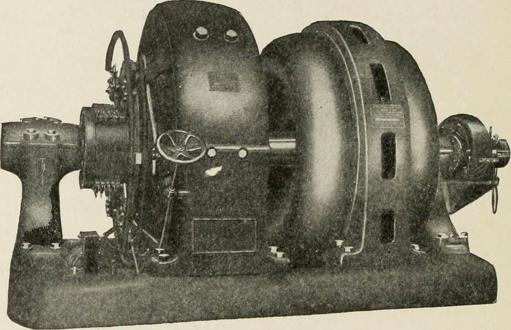 An illustration from Cyclopedia of applied electricity : a general reference work on direct-current generators and motors, storage batteries, electrochemistry, welding, electric wiring, meters, electric lighting, electric railways, power stations, switchboards, power transmission, alternating-current machinery, telegraphy, etc., 1916, leaf 460