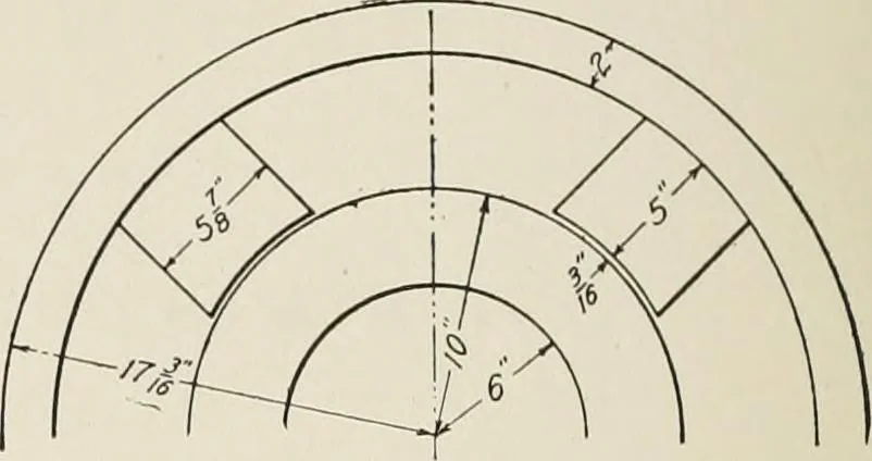 An illustration from Cyclopedia of applied electricity : a general reference work on direct-current generators and motors, storage batteries, electrochemistry, welding, electric wiring, meters, electric lighting, electric railways, power stations, switchboards, power transmission, alternating-current machinery, telegraphy, etc., 1916, leaf 468