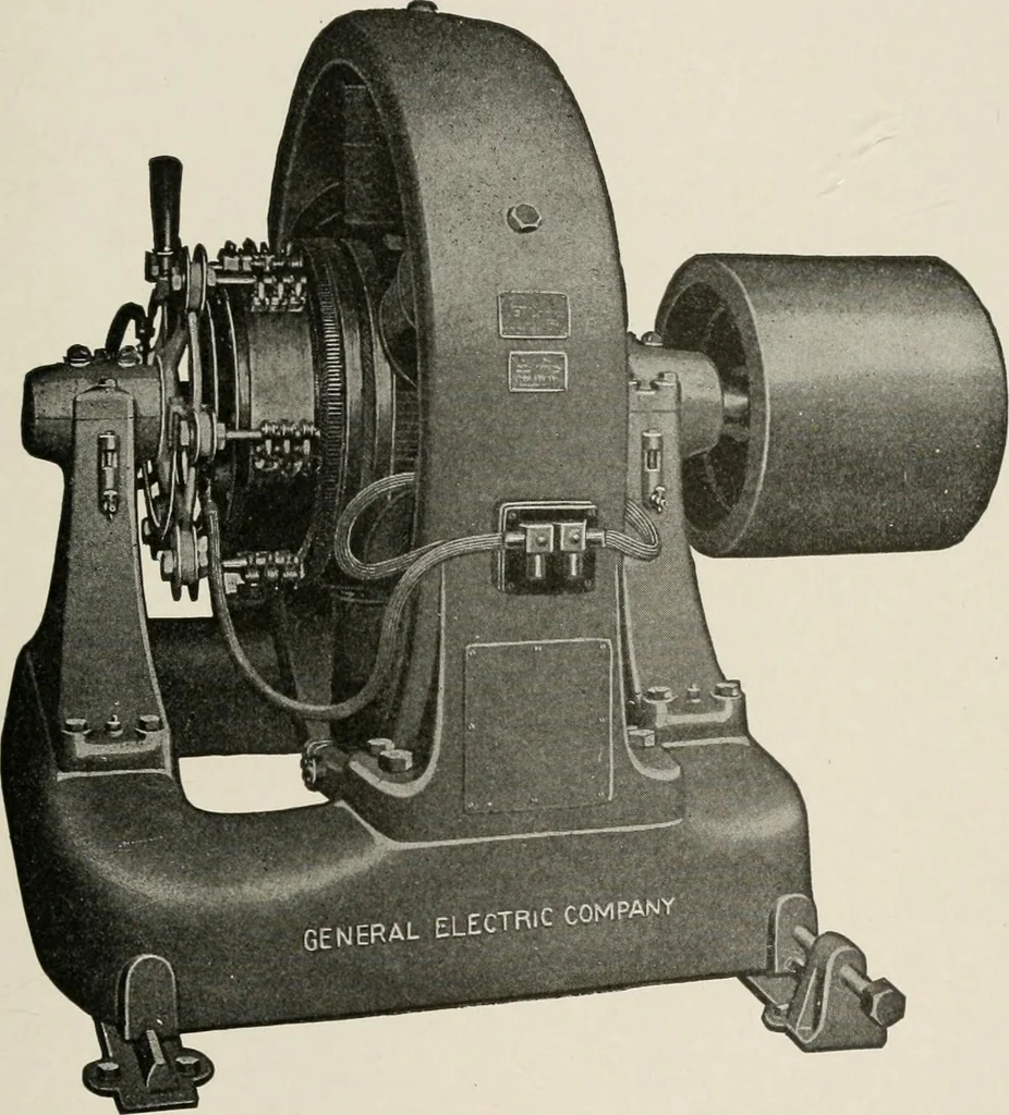 An illustration from Cyclopedia of applied electricity : a general reference work on direct-current generators and motors, storage batteries, electrochemistry, welding, electric wiring, meters, electric lighting, electric railways, power stations, switchboards, power transmission, alternating-current machinery, telegraphy, etc., 1916, leaf 49