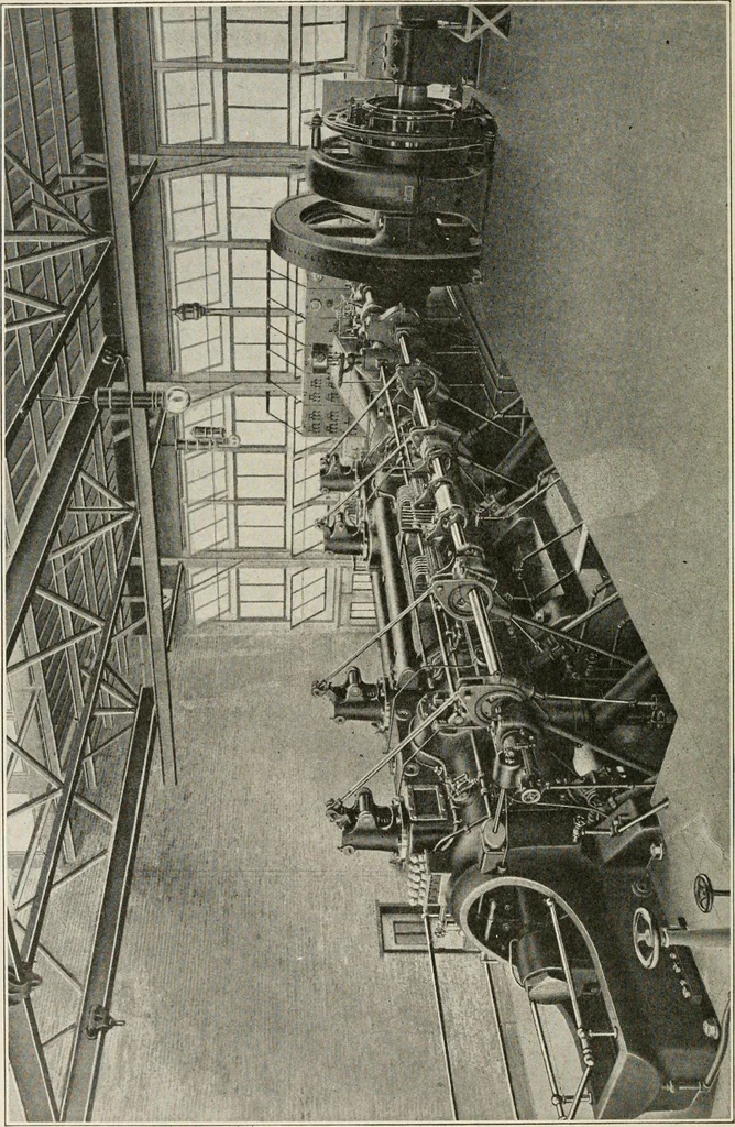 An illustration from Cyclopedia of applied electricity : a general reference work on direct-current generators and motors, storage batteries, electrochemistry, welding, electric wiring, meters, electric lighting, electric railways, power stations, switchboards, power transmission, alternating-current machinery, telegraphy, etc., 1916, leaf 90