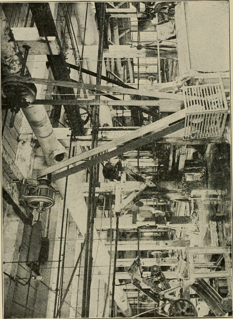 An illustration from Cyclopedia of applied electricity : a general reference work on direct-current generators and motors, storage batteries, electrochemistry, welding, electric wiring, meters, electric lighting, electric railways, power stations, switchboards, power transmission, alternating-current machinery, telegraphy, etc., 1916, leaf 107
